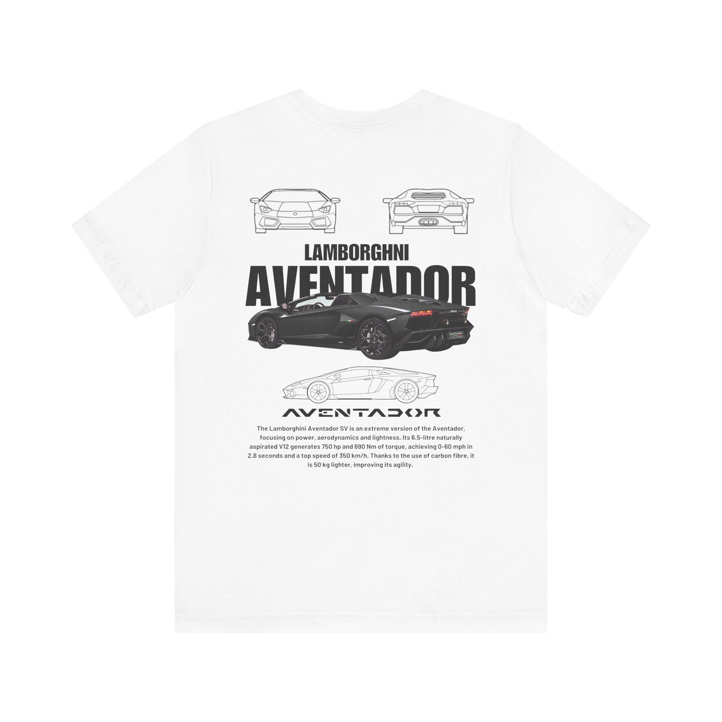 Camiseta De Lamborghini Aventador